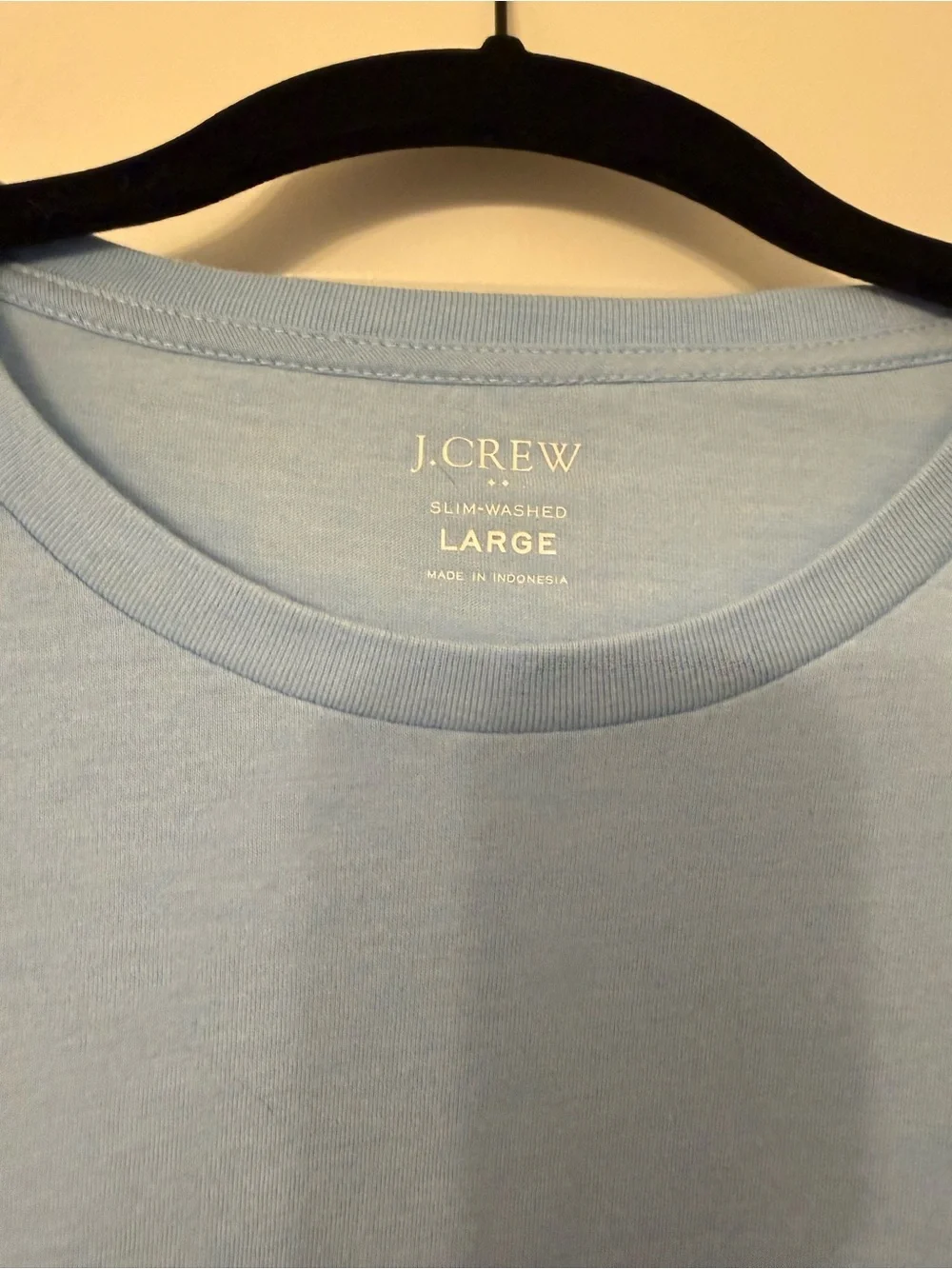 J. Crew Light Blue Pocket Crewneck T-Shirt